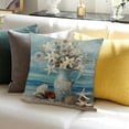thumbnail image 3 of FANNA Flowers Starfish Plush Pillow Cover 1-Piece Set Living Room Bedroom Outdoor Garden Sofa Decor Soft & Durable All Year Round, Printed on Both Sides 1PC 24x24in, 3 of 5