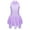 Lavender, variant on MSemis Kids Girls Sequins Figure Ice Skating Dress Gymnastics Leotard Ballet Dance Dress,Size 6-16 Light Blue 14