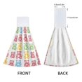 thumbnail image 3 of Yayeee Kitchen Hanging Hand Towels Set of 2 with Loop Bathroom Absorbent Tie Towel, Gummy Bear Pattern, 3 of 7