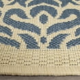 thumbnail image 3 of Safavieh Courtyard Jenny Medallion Indoor/Outdoor Area Rug, Natural/Blue, 6'7" x 6'7" Round, 3 of 8