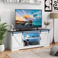 thumbnail image 2 of Costway TV Stand for 65" TVs with LED Lights Adjustable Brightness Human Induction, 2 of 10