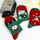thumbnail image 3 of Calcetines Tobilleros Navideños de Calcetines Divertidos de de Santa para Mujer Verde, 3 of 9