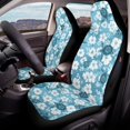 thumbnail image 4 of POLERO Car Seat Covers for Front Seats with Turtle Floral Print, Polyester Set of 2, Easy Install Covers for Auto Truck SUV, 4 of 12