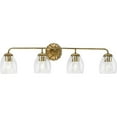 thumbnail image 3 of Quillan Collection Four-Light Soft Gold Transitional Bath & Vanity Light, 3 of 13