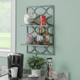 thumbnail image 2 of Powell Willem Wall Shelves Nickel, 2 of 7