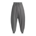 thumbnail image 3 of Bcfgryg Men's Large Trousers Solid Summer Retro And Size Loose Color Cotton Men's Pants Men’s Pants, 3 of 3