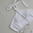 thumbnail image 4 of asdoklhq Swimsuits for Women Plus Size,Solid ColorBikini Chest Pad Swimsuit Beachwear Set, 4 of 5
