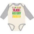 thumbnail image 3 of Inktastic My First Black History Month Boys or Girls Long Sleeve Baby Bodysuit, 3 of 5
