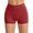 Wine, variant on Yoga Shorts Women's Fashion Solid Leggings Slim High Waist Sport Yoga Short Pants Gym Shorts Women AG L