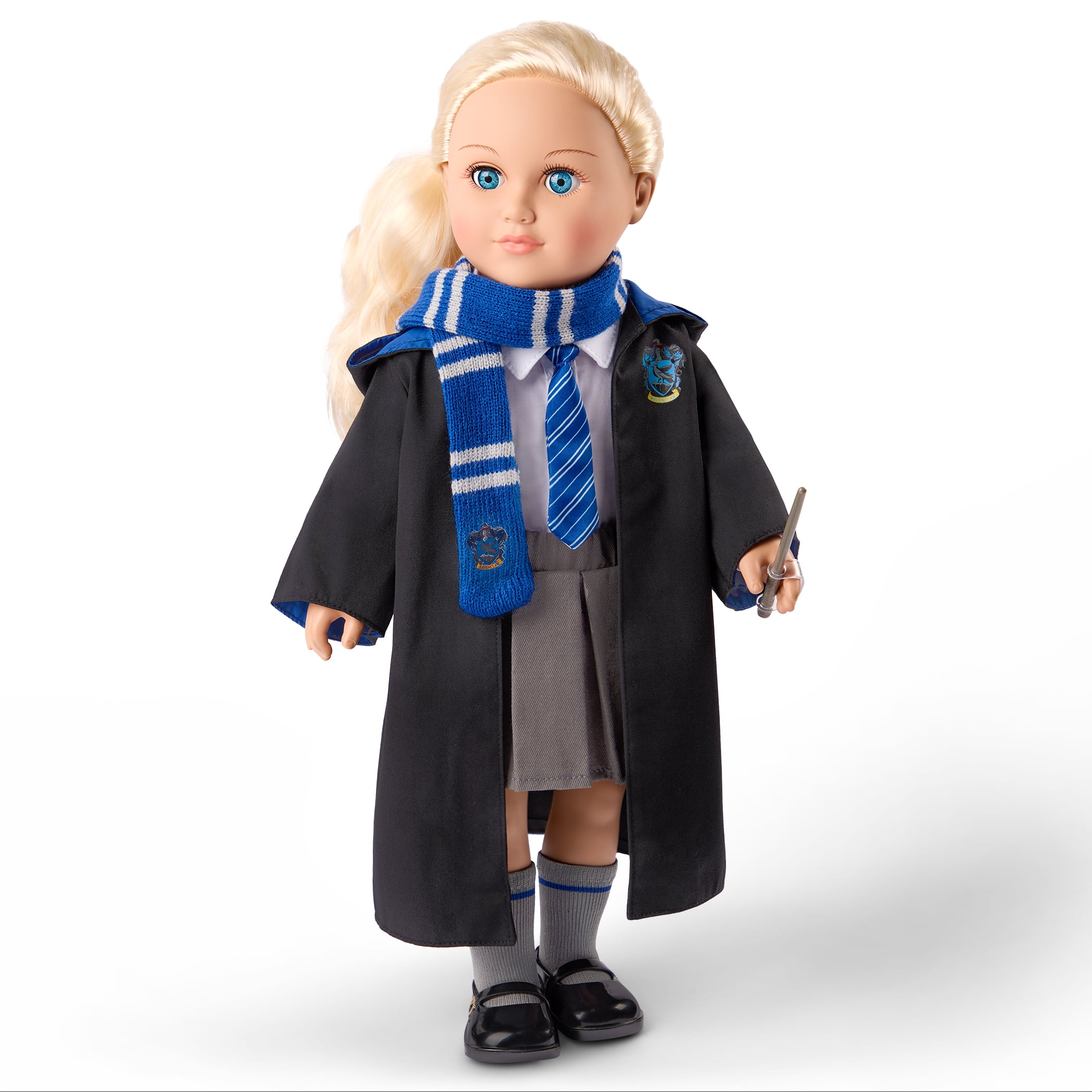 Harry Potter ™ Ravenclaw ™ School Uniform with Wand for 18inch Dolls Toys Kids 5 Years +  (图3)
