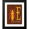 thumbnail image 2 of Marrott, Stephanie 12x14 Black Modern Framed Museum Art Print Titled - E is For Earwig, 2 of 5