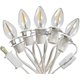 thumbnail image 1 of 5 Base C7 String Bulbs Christmas Village Light Accessory Cord With 5 Led Light Bulbs, 1 of 5