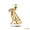 Yellow, variant on Solid Gold Labrador Retriever Pet Dog Pendant Necklace(10K Yellow Gold, Pendant with 16" chain)