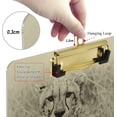 thumbnail image 3 of FMSHPON Cheetah Clipboard Hardboard Wood Nursing Clip Board and Pull for Standard A4 Letter 13x9 inches, 3 of 6