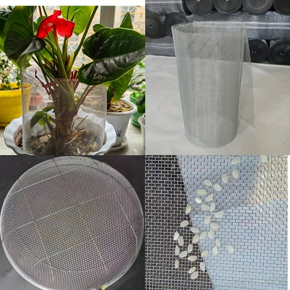 CNKOO A roll of 120 - inch galvanized steel wire mesh can be used to cover warehouse vents and windows for preventing insects rats snakes and birds. It can serve as screen windows sewe