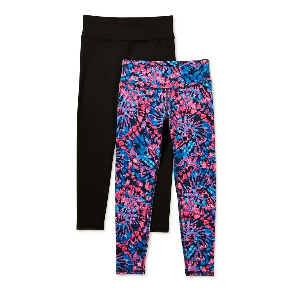Athletic Works Athletic Works Girls Leggings, 2Pack, Sizes 418