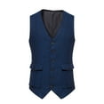 thumbnail image 2 of Sleeveless Shirts For Men Qiggri Men Fashion Retro Have Pockets-Breasted V-Neck Vest Tops Blouse Suit Vest For Men, 2 of 9