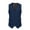 Blue, variant on Mens Suit Vest Waistcoat Tweed Retro V Neck Wool Herringbone for Prom Dark Gray