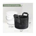 thumbnail image 2 of 12-pack Grow Bags 5 Gallon, Thick Fabric Planter Bags For Vegetables, Sturdy Handles & Reinforced S, 2 of 5
