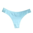 thumbnail image 3 of Gibobby Tangas de mujer ilusion Ropa interior de mujer Bragas de bikini elásticas sexy Cintura Tanga(Azul celeste,Talla única), 3 of 4