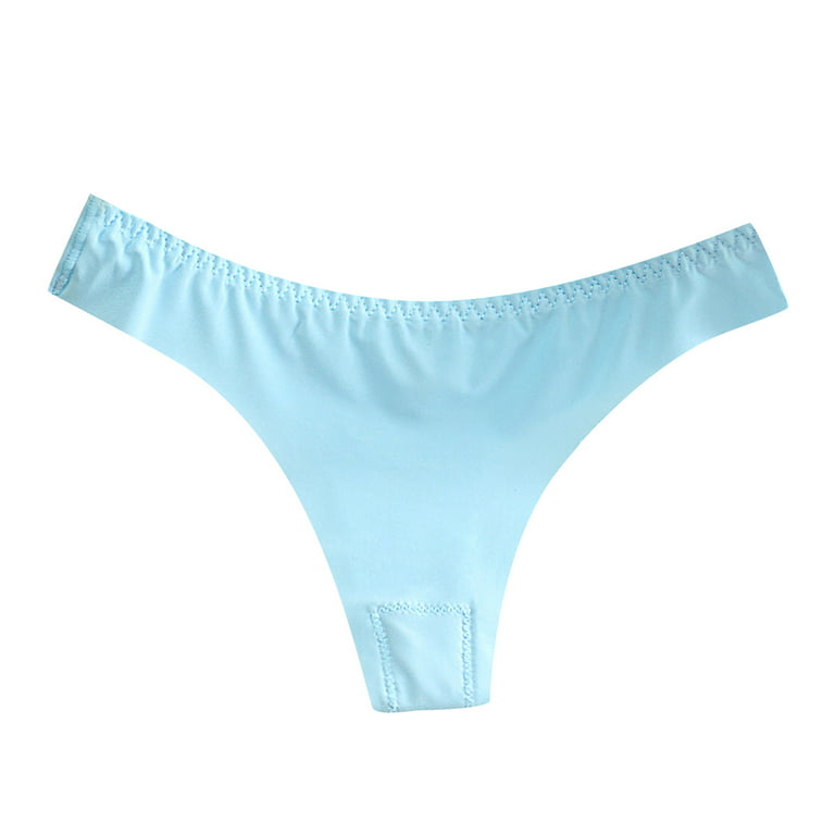 B91xZ Women's Cotton Bikini Brief Underwear No Line Breathable Comfortable  Panties,Blue L