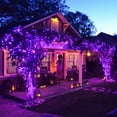 thumbnail image 4 of LINLIN 2Pack Solar Copper Wire String Lights, 8 Modes Copper Wire Lights, Waterproof Wire String Lights, Outdoor Wire Fairy Lights for Christmas Garden Yard Path Fence Tree Backyard, 4 of 8