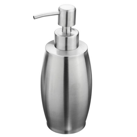 Stainless Steel Shampoo Dispenser 375ML Hand Soap Lotion Dispenser Pump Stainless Steel Foam Bottles Liquid Shampoo Container Sanitizer For Kitchen Sink Countertops Bathroom Washroom ()