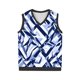 thumbnail image 5 of Camiseta sin mangas con cuello en V para hombre, estilo informal, con estampado vintage, permeable al trabajo y cuello en V., 5 of 5
