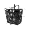 thumbnail image 4 of Baoblaze Bike Basket Front Decor Cycling Basket Trendy Practical Front Basket Handlebar Basket for Riding Parks Picnics Street Black, 4 of 8