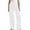 *White, variant on ClodeEU Womens Ribbed Wide Leg Pants with Drawstring Waist,Casual Loose Trendy Pant Black,Womens Plus S