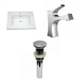 thumbnail image 1 of American Imaginations 25-in. W 1 Hole Ceramic Top Set In White Color - Overflow Drain Incl. AI-29904, 1 of 9