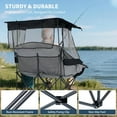 thumbnail image 5 of ABORON Double Camping Chair with Canopy for 2 Adults, Oversized Loveseat Beach Chair with Canopy Shade, Heavy Duty 600D Oxford Portable Folding Chair w/ Cup Holder for Outdoor, Camping, Beach, Picnic, 5 of 9