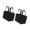 Black, variant on 2Pieces Heavy Duty Felt Storage Carriers Accommodates 6 Wine Bottles Beer Champagne Handbag For Gifting Or Parties Event