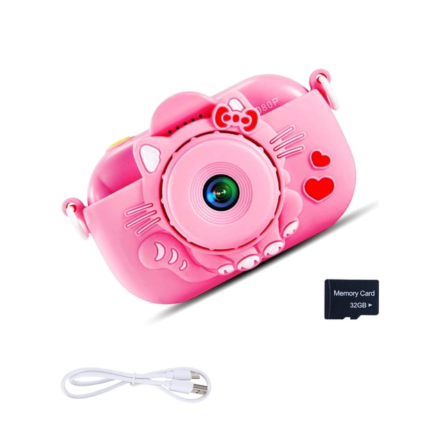 Videocámara infantil Toy YEEHAO 1080P con tarjeta SD de 32 GB