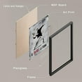 thumbnail image 4 of PixonSign Framed Wall Art, Banksy Style Grunge Typography Posters, Set of 4 Boy's Bedroom Illustration Wall Decor Prints, Multicolor Contemporary Wall Décor for Bedroom, Office - 8"x10" Black, 4 of 5