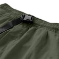 thumbnail image 4 of GSPCLAM Mens Plus Size Shorts Stretchy Summer Quick Dry Roomy Solid Classic Drawstring Elastic Waist with Zipper Pockets Athleisure Soft Shorts for Running Army Green L, 4 of 7