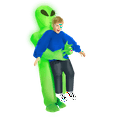 thumbnail image 1 of Light Up Alien Pick Me Up Inflatable Costume - Childrens' Costume, 1 of 6