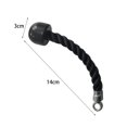 thumbnail image 2 of DYNWAVECA Cable Machine Attachment Triceps Rope Biceps Triceps Tension Rope Twisted Pull Down Rope for Shoulder Lats Gym System Trainer Single Head Rope, 2 of 7