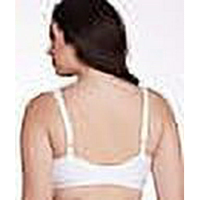 Women's Playtex 4707 Secrets Perfectly Smooth Wirefree Bra (White Stripe  40C)