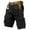 Black-E8, variant on Men's Cargo Shorts Elastic Waistband Drawstring Shorts Pants Summer Outdoor Work Casual Lightweight Big & Tall Cargo Shorts with Multi-Pocket Quick Dry Joggers,Black 4XL