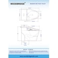thumbnail image 5 of WOODBRIDGE Elongated One Piece Advanced Bidet,Smart Toilet Seat with Temperature Controlled Wash Functions and Air Dryer T0737, 5 of 8