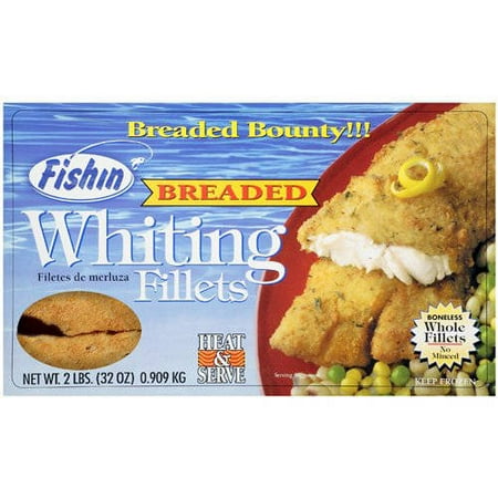 Frozen Breaded Whiting Fillets 2lb