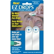 EZ Drops Reflective Eye Drop Application Strips, 2 Pack