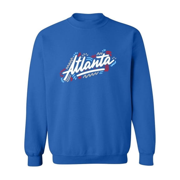 Atlanta Colorful Lines Text Sweatshirt Women -Image by Shutterstock, Female XX-Large