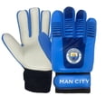 thumbnail image 1 of Manchester City FC Boys/Girls Touch Fastening Goalkeeper Gloves, 1 of 5