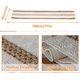 thumbnail image 5 of CHAO Camino de mesa de lino de algodón (estilo 1), camino de mesa de arpillera de 30 x 180 cm con borlas para decoración de mesa de comedor, hogar, fiesta, boda, Navidad bohemia, 5 of 5