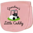thumbnail image 2 of Inktastic Grandma's Little Caddy Golf Baby Burp Cloth, 2 of 3