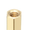 thumbnail image 4 of Unique Bargains 200pcs Brass Straight PCB Pillar Female Thread Hex Standoff Spacer M3x5x10mm, 4 of 5