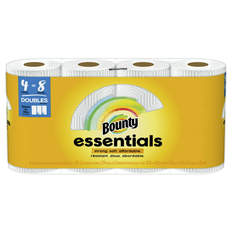 Bounty Paper Towels, Double Roll, Select-A-Size, White, 2-Ply