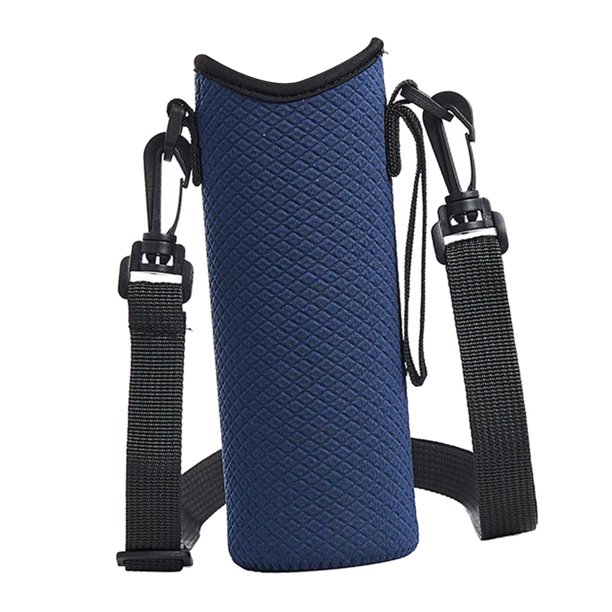 Portabotellas de agua de neopreno desmontable kusrkot Hervidor aislado Azul oscuro